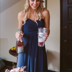 Navy bridesmaid dress